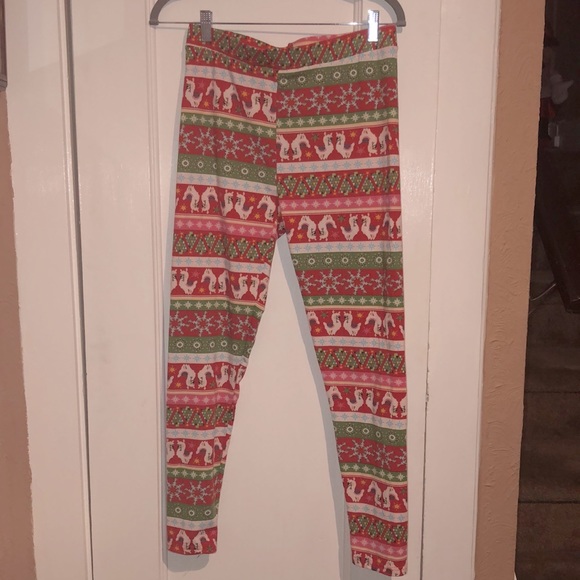 Llama holiday leggings! - Picture 1 of 7